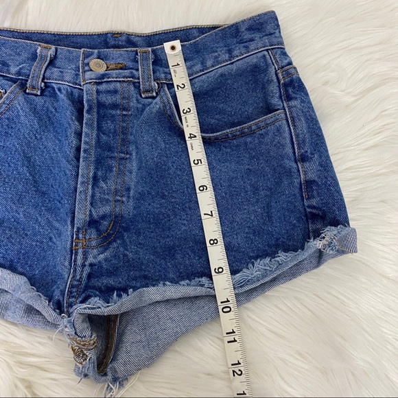 🔹sold🔹John Galt Button Fly Denim Cutoff Shorts - Picture 7 of 8